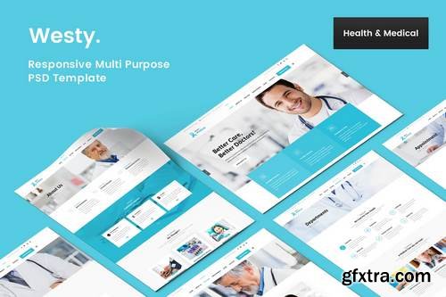 Westy Health & medical PSD Template