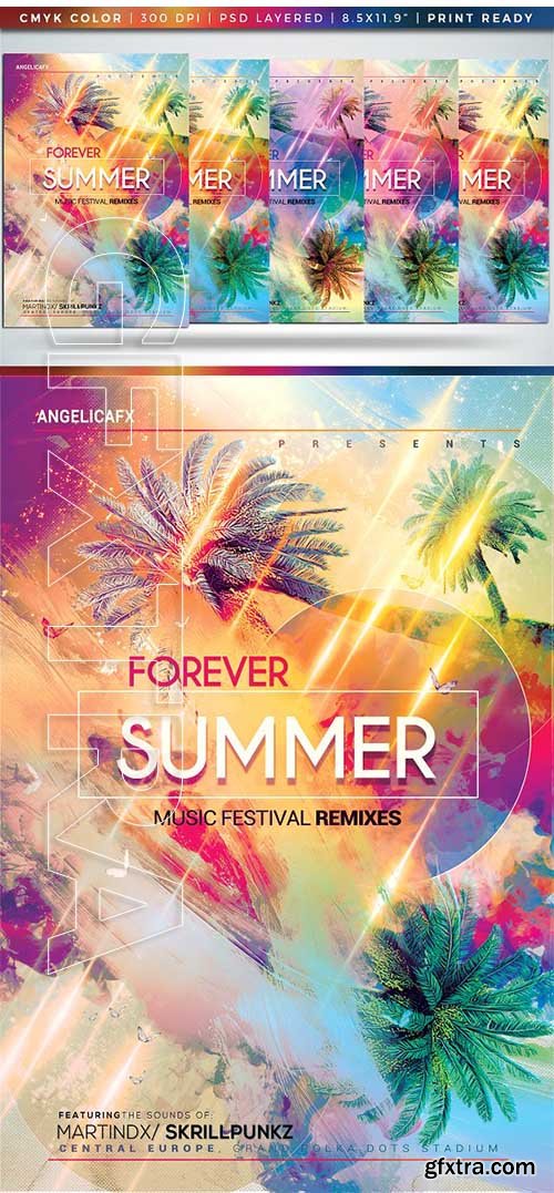 CreativeMarket - Forever Summer Music Festival 2369846