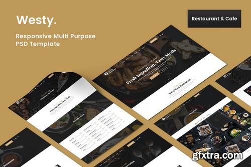 Westy restaurant & Cafe PSD Template