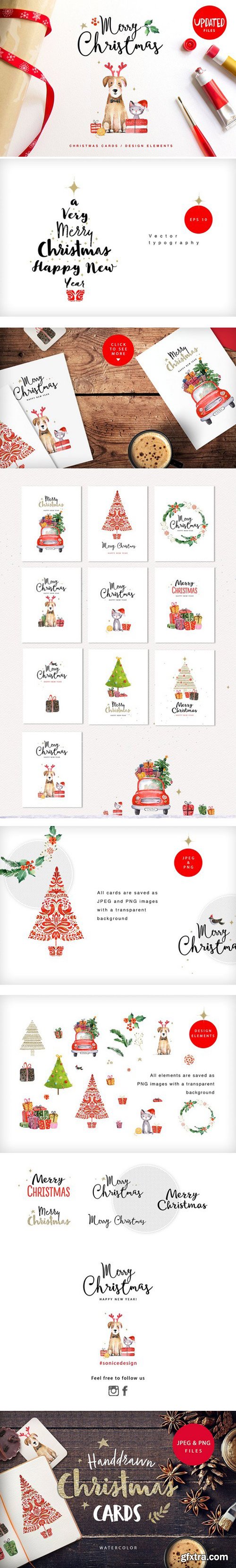 CM - Merry christmas &amp; happy new year set 1068453