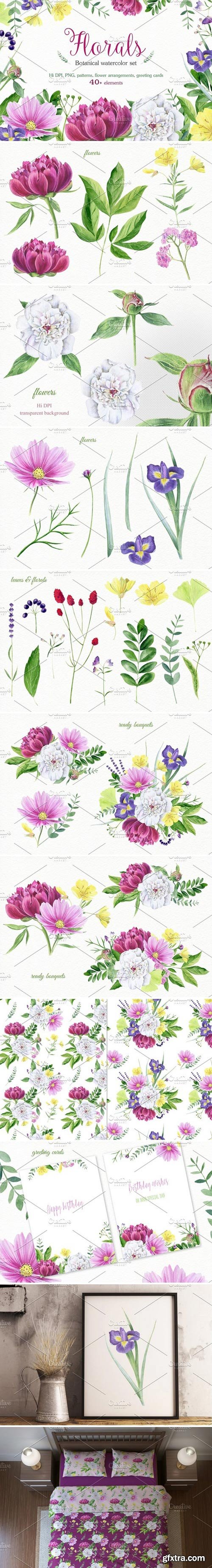 CM - Florals watercolor set 1597550