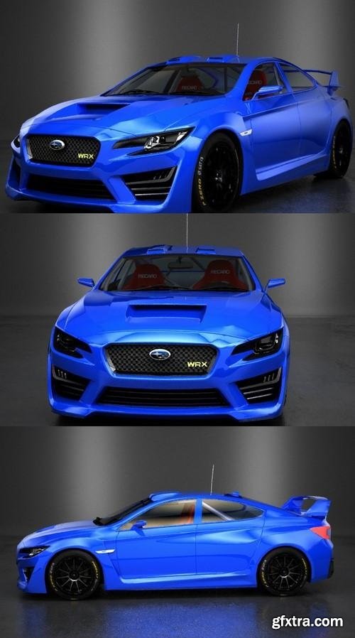 2017 Subaru WRX STI R4 Group N 3D Model