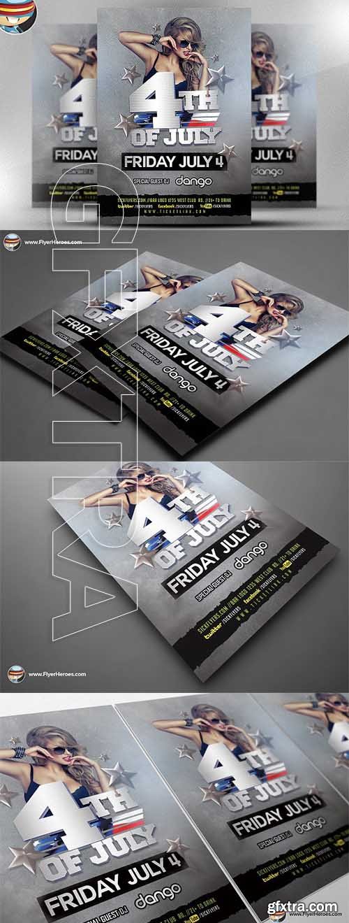 CreativeMarket - 4TH of July Flyer Template v4 2315137