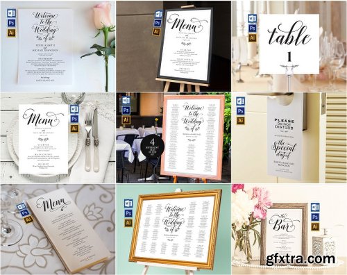 CreativeMarket Wedding Printables Bundle Style. 9 2301925