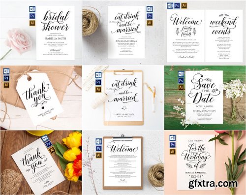 CreativeMarket Wedding Printables Bundle Style. 9 2301925