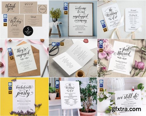 CreativeMarket Wedding Printables Bundle Style. 9 2301925