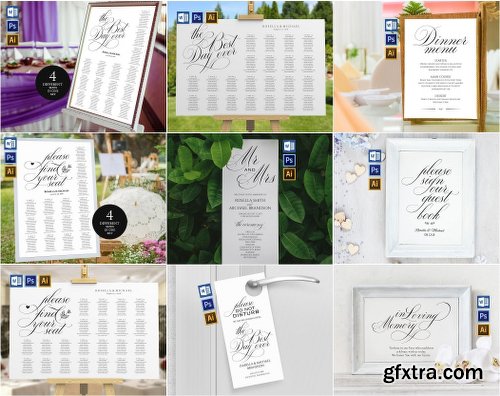 CreativeMarket Wedding Printables Bundle Style. 4 2296697