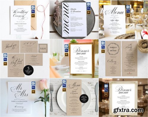 CreativeMarket Wedding Printables Bundle Style. 4 2296697