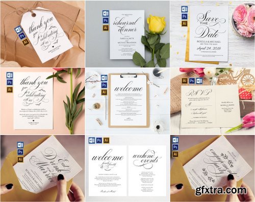 CreativeMarket Wedding Printables Bundle Style. 4 2296697