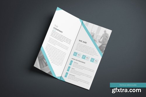 CreativeMarket Trifold Brochure 2296592