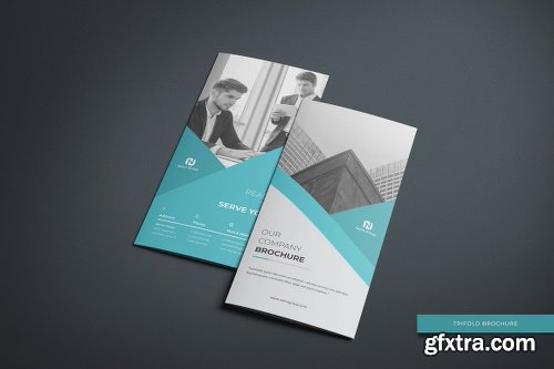 CreativeMarket Trifold Brochure 2296592