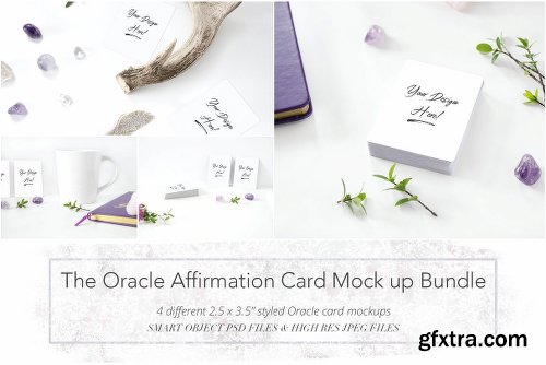 CreativeMarket The Oracle Affirmation Card Mock Up 2298478