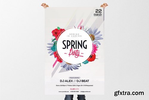 CreativeMarket Spring Party - PSD Event Flyer 2304076