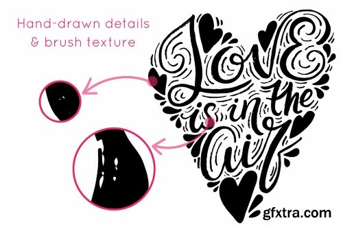 CreativeMarket Romantic Hand Drawn Lettering 2259857