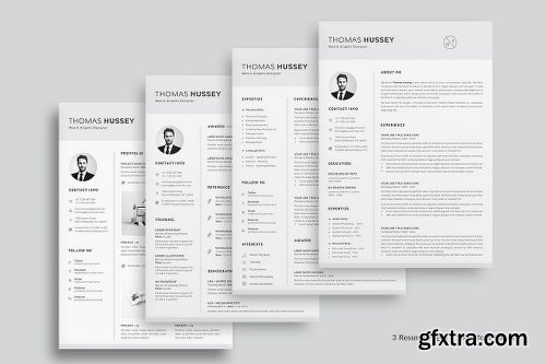 CreativeMarket Resume/CV - 5 Pages 2297000