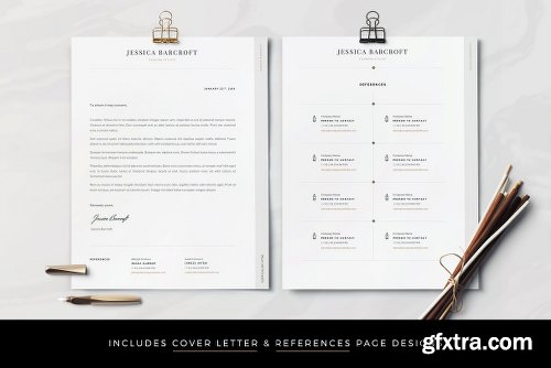 CreativeMarket Professional Modern CV For Word 2303192