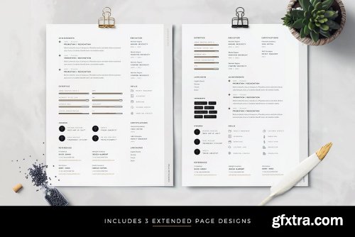 CreativeMarket Professional Modern CV For Word 2303192