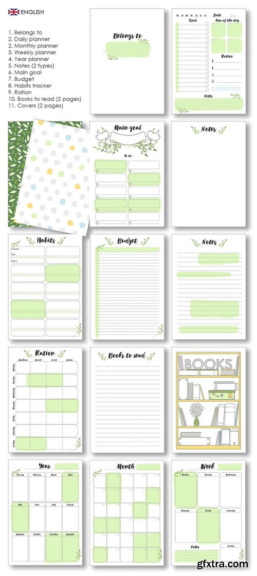 CreativeMarket Planner Kit Vol.3 - Natural 2301330