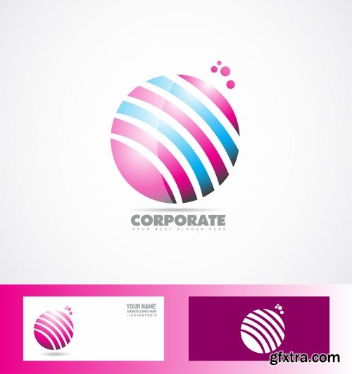 Picture vector logo illustration of the business campaign 38-25 Eps