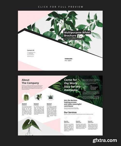 CreativeMarket Multipurpose Bifold Brochure 2296235