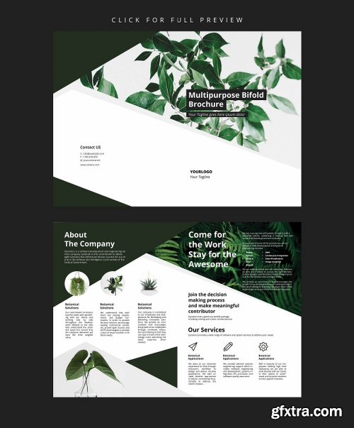 CreativeMarket Multipurpose Bifold Brochure 2296235