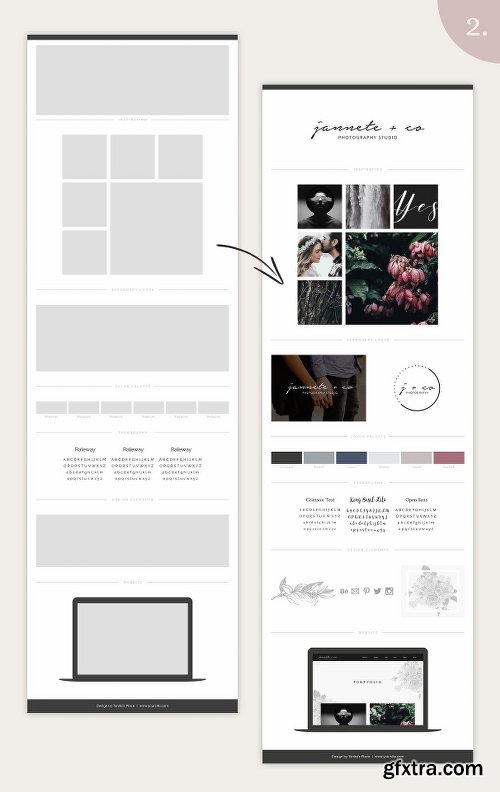 CreativeMarket Mood Board Template Bundle - Vol. 1 2297391