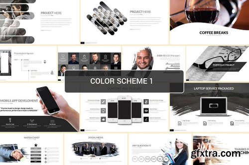 CreativeMarket Minimalis Powerpoint Template 2261506