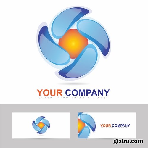 Picture vector logo illustration of the business campaign 39-25 Eps