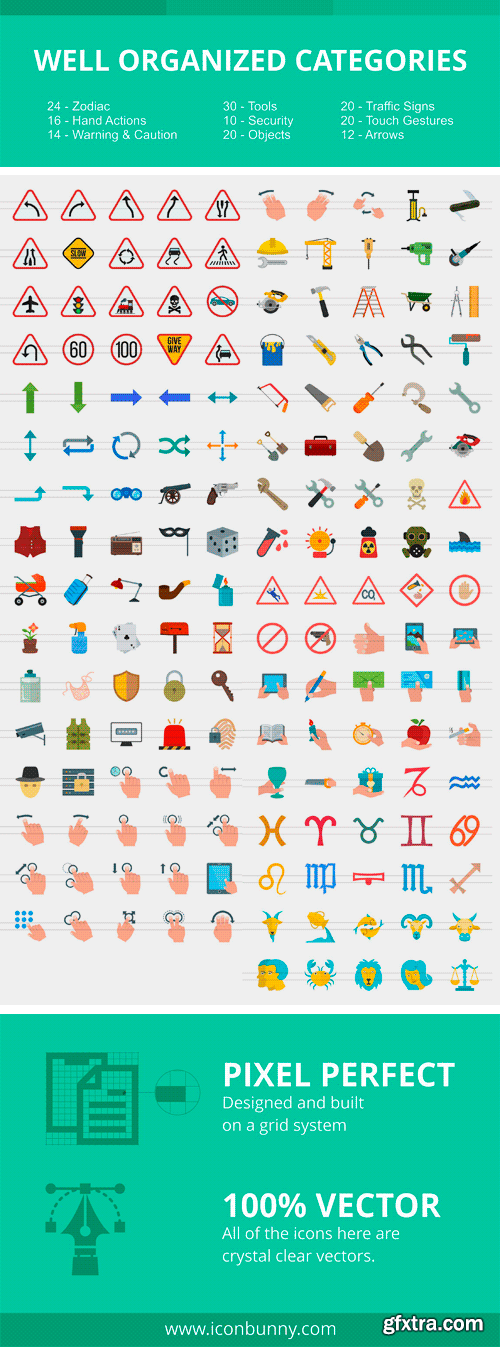 CM - 166 Signs & Symbols Flat Icons 2316230