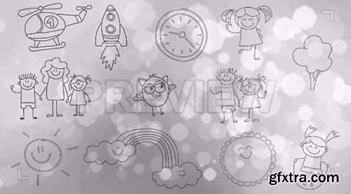 Hand-drawn Childrens Doodles - Motion Graphics 69794