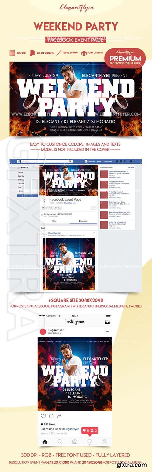 Weekend Party – Premium Facebook Event Page