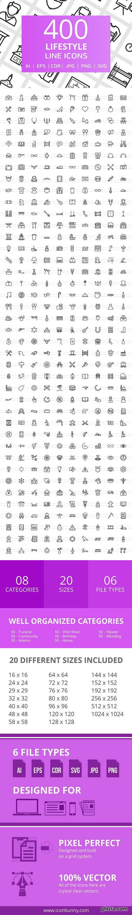 CM - 400 Lifestyle Line Icons 2321813