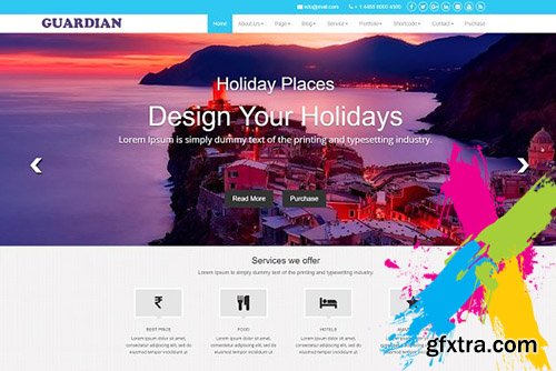 CreativeMarket - Guardian WordPress Theme 2365435