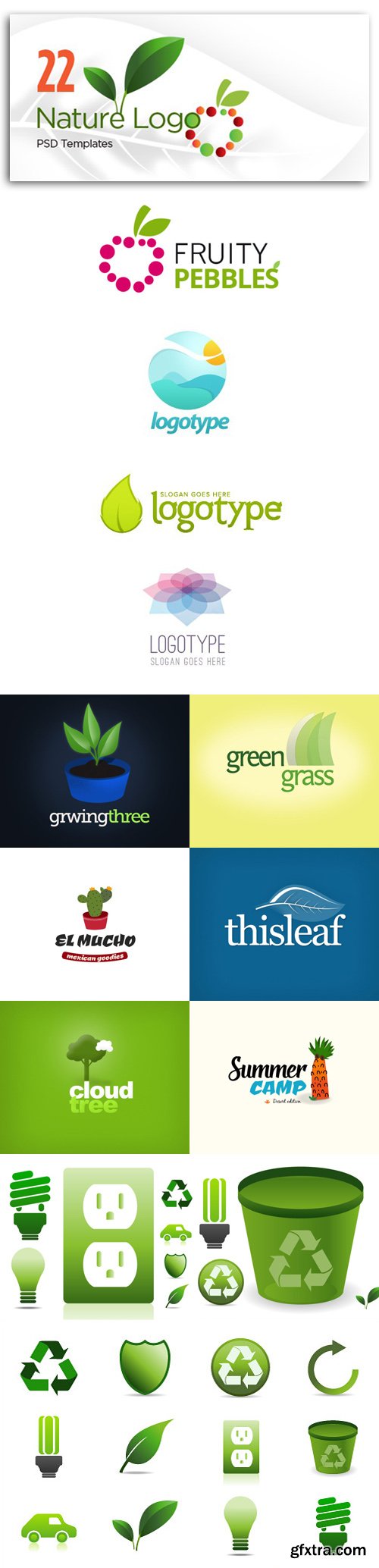 22 Logo Templates Inspired by Nature [PSD/Ai/EPS]