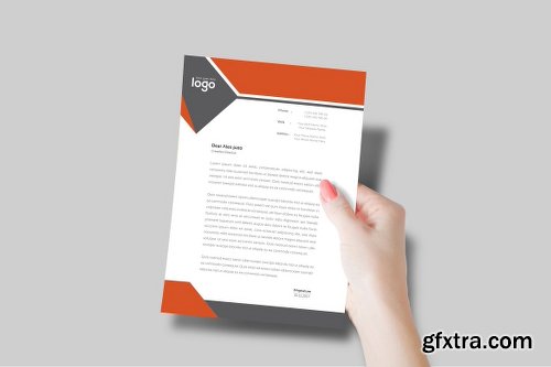 CreativeMarket Letterhead Template 2296641