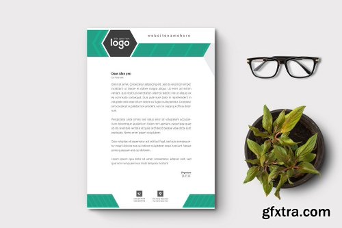 CreativeMarket Letterhead 2296940