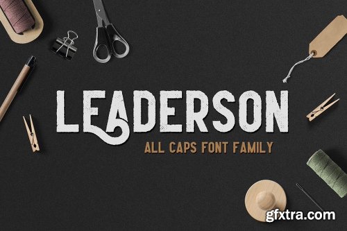 CreativeMarket Leaderson Family - 6 Fonts 2298867