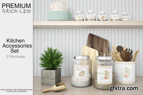 CreativeMarket Kitchen Accessories Set 2207097