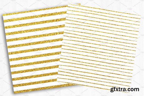 CreativeMarket Gold Glitter Digital Paper 2258586