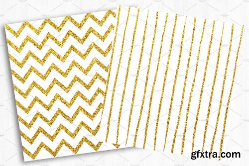 CreativeMarket Gold Glitter Digital Paper 2258586