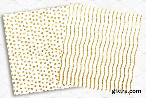 CreativeMarket Gold Glitter Digital Paper 2258586