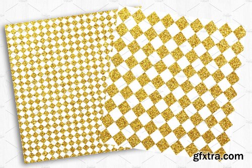 CreativeMarket Gold Glitter Digital Paper 2258586