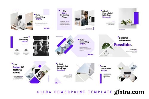 CreativeMarket Gilda Powerpoint Template 50% Off! 2261466