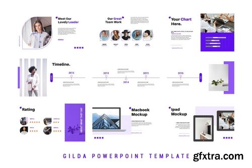 CreativeMarket Gilda Powerpoint Template 50% Off! 2261466