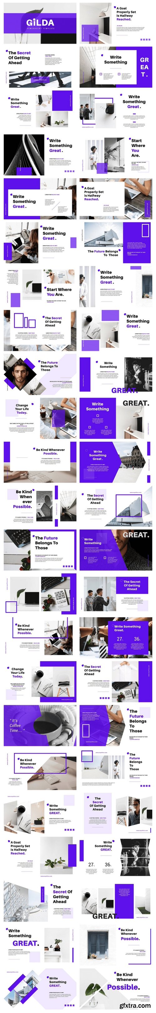 CreativeMarket Gilda Powerpoint Template 50% Off! 2261466