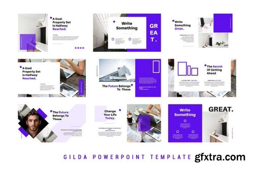 CreativeMarket Gilda Powerpoint Template 50% Off! 2261466