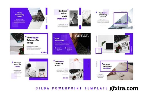 CreativeMarket Gilda Powerpoint Template 50% Off! 2261466