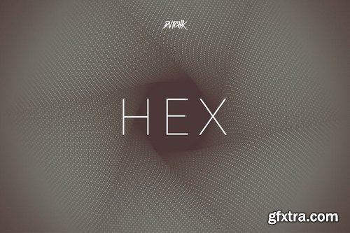 Hex  Geometric Spiral Backgrounds Vol 01