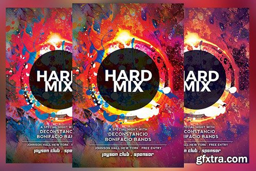 CreativeMarket - Hard Mix Flyer 2370078