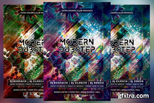 CreativeMarket - Modern Dubstep Flyer 2370080